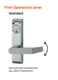 Von Duprin 360L-06 Lever Trim for 33A/35A Series Exit Devices