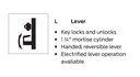 Von Duprin 360L-07 Lever Trim for 33A/35A Series Devices