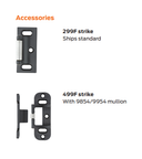Von Duprin 35AEO-F Fire Rated Narrow Stile Rim Exit Device, Exit Only