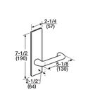 Corbin Russwin ML2051 LWM CL6 Entrance or Office Mortise Lock, Accepts Large Format IC Core (LFIC)