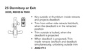 Sargent 70V10-8225 LNP Dormitory or Exit Mortise Lock w/ Unlocked/Locked Indicator