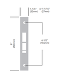 Sargent 82-0087 Outside Front Plate for Function 43