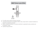 Accentra (Yale) AUR8807FL Entry Mortise Lever Lock, Augusta Style