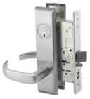 Accentra (Yale) PBCN8807FL 626 Entry Mortise Lever Lock, Pacific Beach Style, Satin Chrome Finish