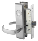 Accentra (Yale) PBCN8808FL 626 Classroom Mortise Lever Lock, Pacific Beach Style, Satin Chrome Finish