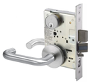 Accentra (Yale) CRR8827FL 626 Hotel/Motel Mortise Lever Lock, Carmel Style, Satin Chrome Finish