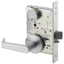 Accentra (Yale) AUR8833FL 626 Exit Mortise Lever Lock, Augusta Style, Satin Chrome Finish