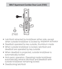 Accentra (Yale) MOR8847FL Apartment Corridor Door Mortise Lever Lock