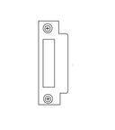 Accentra (Yale) 2816 626 8800 Series Lock Part, Flat Lip Stike