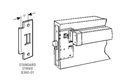 Adams Rite 8312 Life-Safety Mortise Exit Device w/ Bevel Faceplate Satin Aluminum Clear Anodized