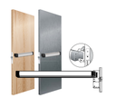 Adams Rite 8312 Life-Safety Mortise Exit Device w/ Bevel Faceplate Satin Aluminum Clear Anodized