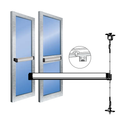 Adams Rite 8600C Narrow Stile Concealed Vertical Rod Exit Device w/ Cylinder Dogging