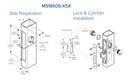 Adams Rite MS1850S MS Deadlock w/ Flat Faceplate