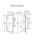 Adams Rite 4810 Box Strike for 5017 Wood Door Deadlock