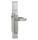 Adams Rite 2190-301-101 Dual Force Interconnected Deadbolt/Deadlatch w/ Trim Set - Curve Lever, No Strike, 1-1/8" Backset