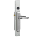 Adams Rite 2190-311-101 Dual Force Interconnected Deadbolt/Deadlatch w/ Trim Set - Curve Lever, Flat Strike, 1-1/8" Backset