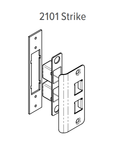 Adams Rite 2190-311-101 Dual Force Interconnected Deadbolt/Deadlatch w/ Trim Set - Curve Lever, Flat Strike, 1-1/8" Backset