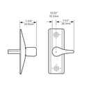 Adams Rite 4565 Deadlatch Turn Handle