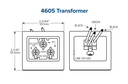Adams Rite 4605 Transformer, Wire-In, 12/24VAC
