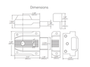 Yale 112 1/4F Heavy Duty Double Cylinder Auxiliary Deadbolt w/ Flat Strike, Sprayed Brass Finish