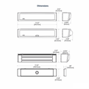 Securitron M680EBDX EcoMag Magnalock w/ 1200 lbs Holding Force, BondSTAT Monitor and Door Position Switch, Request to Exit