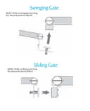 Securitron M62FG-SASM Gate Magnalock w/ 1200 lbs Holding Force, Face Drilled, Gate Conduit, Shock Absorbing Strike Mount