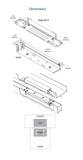 Securitron SAM2-24 Shear Aligning Magnalock w/ 600 lbs Holding Force, 24VDC, No Monitoring