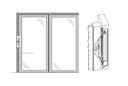 Securitron M34R Recessed Magnalock w/ 500 lbs Holding Force, Satin Stainless Steel