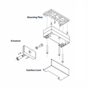 Securitron MM15 Electromechanical Maglock w/ 4000 lbs Holding Force, Direct Mount, Satin Stainless Steel