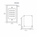 Securitron DK-16 Single Gang Keypad, 59 Users, Keypad and Controller