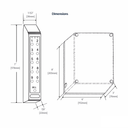 Securitron DK-26 Narrow Stile Keypad and Controller, 59 Users