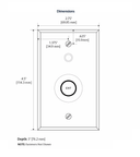 Securitron PBA 1-1/2" Round Illuminated "Exit" Pushbutton, Alternate Action, Single Gang