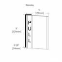 Securitron TSH Touch Sense Handle, Push/Pull