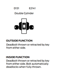 Falcon D131P Double Cylinder Deadbolt