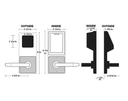 Alarm Lock DL3200 Trilogy Electronic Digital Cylindrical Lock w/ High Capacity Audit Trail