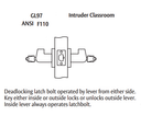 Arrow GL97-SR Grade 1 Classroom Security Cylindrical Lever Lock w/ Sierra Lever Style