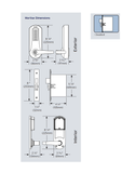 Dormakaba E-Plex E5067 Electronic Pushbutton Mortise Lock w/ Deadbolt