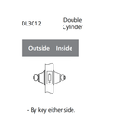 Corbin Russwin DL3012 Double Cylinder Cylindrical Deadlock