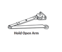 Arrow 5016NH Hold Open Door Closer, Tri-Packed (Regular, Parallel & Top Jamb Mount), Size 1-6