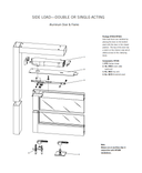 Dormakaba RTS01 90 Overhead Concealed Door Closer for Aluminum Door and Frame, Side Load, Double or Single Acting, 90 Deg. Swing