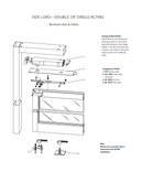 Dormakaba RTS02 90 Overhead Concealed Door Closer for Aluminum Door and Frame, Side Load, Double or Single Acting, 90 Deg. Swing