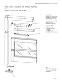 Dormakaba RTS19 90 Overhead Concealed Door Closer for Aluminum Door and Frame, End Load, Double/Single Acting, 90 Deg. Swing, 5/8" Top Rail