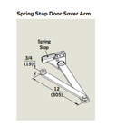 Dormakaba 8916 SDS Heavy-Duty Surface Applied Door Closer w/ Spring Stop Door Saver Arm