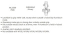 Corbin Russwin ML2069 DSM CL6 Institutional Privacy Mortise Lock, Accepts Large Format IC Core (LFIC)