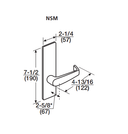 Corbin Russwin ML2069 NSM Institutional Privacy Mortise Lock