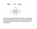 Arrow MK02-TA Grade 2 Privacy Cylindrical Knob Lock w/ Tudor Knob