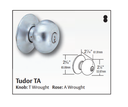 Arrow MK32-TA-26D Public Entrance Cylindrical Knob Lock w/ Tudor Knob, Conventional Cylinder