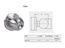 Falcon W511 HAN Grade 2 Entry/Office Cylindrical Knob Lock w/ Hana Knob Style