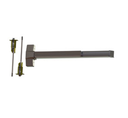 Hager 4501 CVR 36X96 US32D 36" Concealed Vertical Rod Exit Bar, Exit Only, Satin Stainless Steel Finish