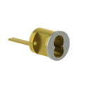 Hager 3901 26D SFIC Rim Cylinder, SFIC Housing, Satin Chrome Finish